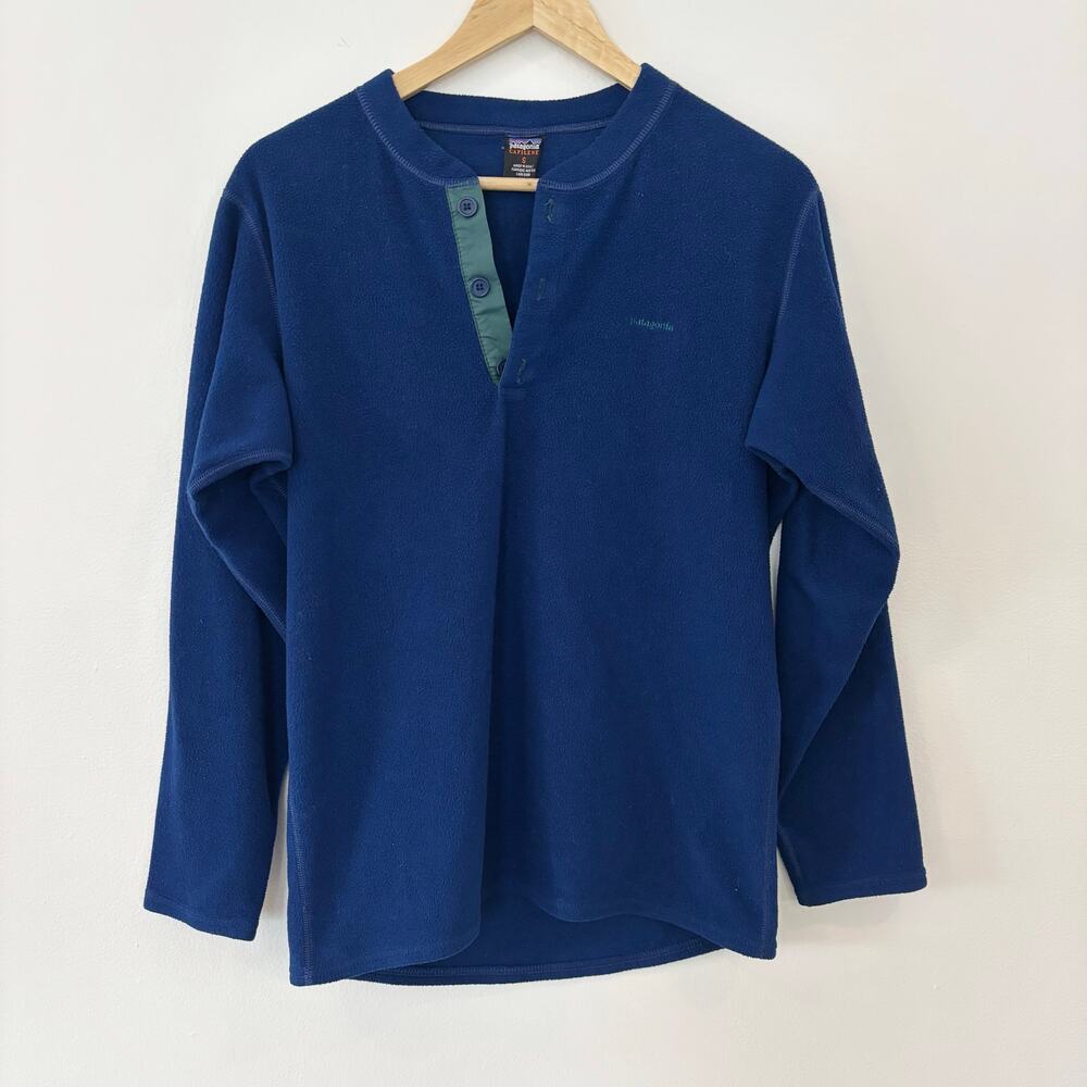 Vintage Patagonia Capilene Mens' Small Sweater Fleece Pullover Blue